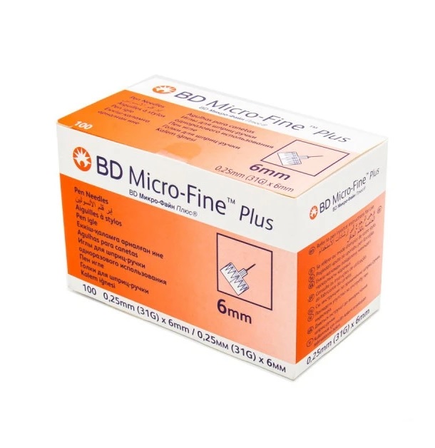 سر سوزن قلم انسولین 6 میلی متر BD Micro-Fine