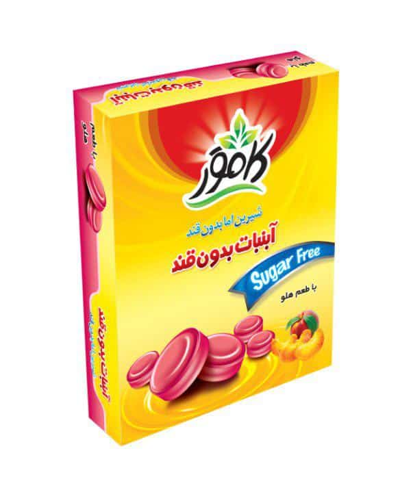 آبنبات هلو بدون قند و رژیمی
