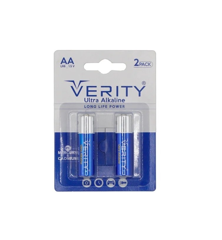 باتری قلمی آلکالاین Verity AA ultra Alkaline بسته 2 عددی